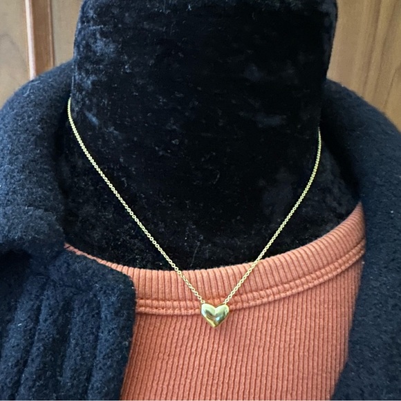 Sold❌💗K18⚜️Authentic Tiffany&Co Full Heart GoldK18 Necklace⚜️ - Picture 3 of 16